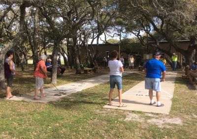 RV park shuffleboard